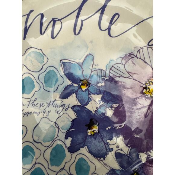 Mary & Martha think on these things Dessert Plates Set of 4 - Picture 9 of 10